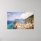 Cinque Terre Italy, Vernazza Village Canvas Print (Voorkant)