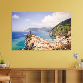Cinque Terre Italy, Vernazza Village Canvas Print (Insitu (Woonkamer))