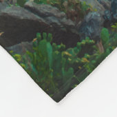 Cinque Terre Italy Waterverf  Fleece Deken (Hoek)