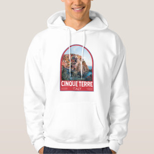 Cinque Terre Italy Waterverf  Hoodie