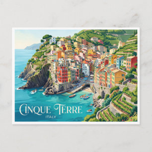 Cinque Terre Kustdorpen Riomaggiore Italië Briefkaart