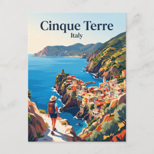 Cinque Terre Kustpad Italië Briefkaart