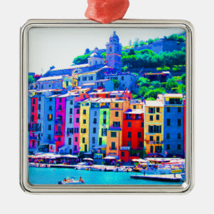 Cinque Terre La Spezia Metalen Ornament