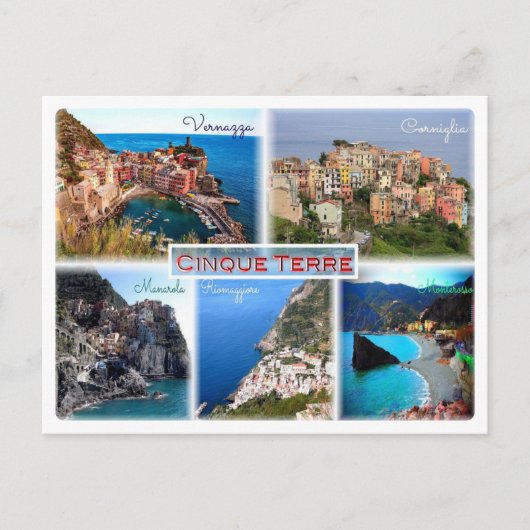 Cinque Terre - Liguria - Italië - Briefkaart (Voorkant)