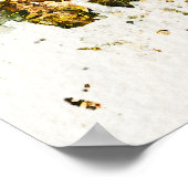 Cinque Terre Liguria Italië scène waterverf zomer Poster (Hoek)