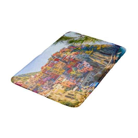 Cinque Terre Liguria, Zee Cliff Badmat (Gekanteld)