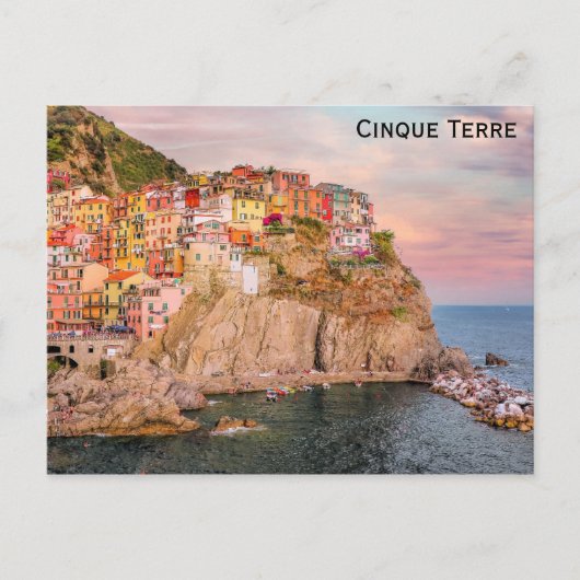 Cinque Terre Manarola Italy Reisfoto Briefkaart (Voorkant)