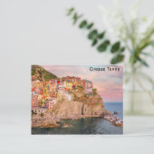 Cinque Terre Manarola Italy Reisfoto Briefkaart (Staand voorkant)