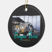 Cinque Terre Manarola Riomaggiore Italiaanse vinta Keramisch Ornament (Links)