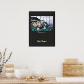 Cinque Terre Manarola Riomaggiore Italiaanse vinta Poster (Keuken)