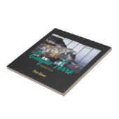 Cinque Terre Manarola Riomaggiore Italiaanse vinta Tegeltje (Zijkant)