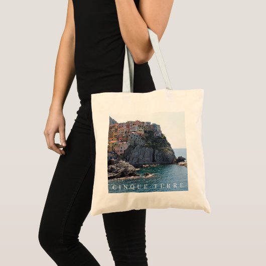 Cinque Terre Manarola uitzicht canvas tas (Voorkant (product))