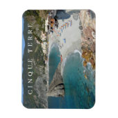 Cinque Terre Monterosso uitzicht koelkastmagneet Magneet (Verticaal)