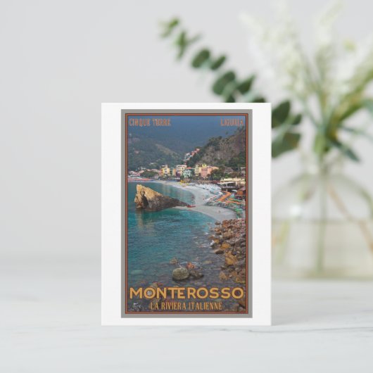 Cinque Terre - Morning Monterosso Beach Briefkaart (Staand voorkant)