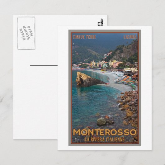 Cinque Terre - Morning Monterosso Beach Briefkaart (Voorkant / Achterkant)