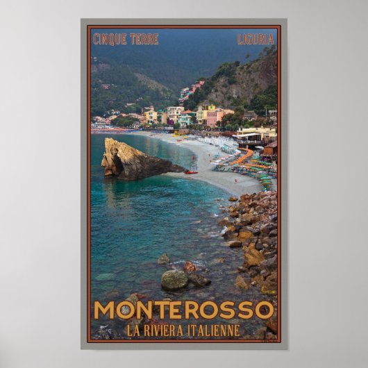 Cinque Terre - Morning Monterosso Beach Poster (Voorkant)