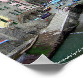 Cinque Terre (Riomaggiore Harbour) Poster (Hoek)