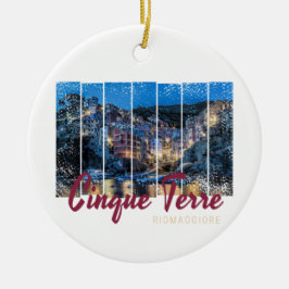 Cinque Terre Riomaggiore Italiaans  souvenir Keramisch Ornament