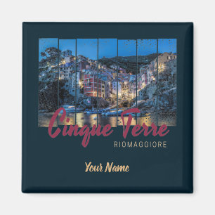 Cinque Terre Riomaggiore Italiaans  souvenir Magneet