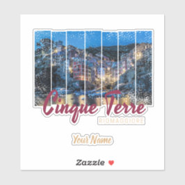 Cinque Terre Riomaggiore Italiaans  souvenir Sticker