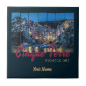 Cinque Terre Riomaggiore Italiaans  souvenir Tegeltje (Voorkant)