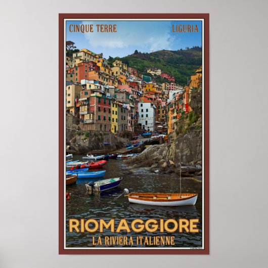 Cinque Terre - Riomaggiore Poster (Voorkant)
