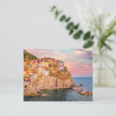 Cinque Terre, Sunset Briefkaart (Staand voorkant)