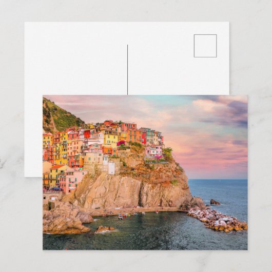 Cinque Terre, Sunset Briefkaart (Voorkant / Achterkant)