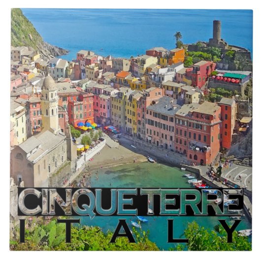 Cinque Terre Tegeltje (Voorkant)