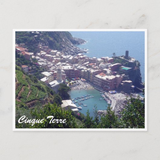 cinque terre vernazza briefkaart (Voorkant)