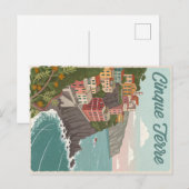 Cinque Terre Vernazza Cliffside Briefkaart (Voorkant / Achterkant)