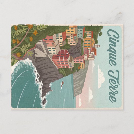 Cinque Terre Vernazza Cliffside Briefkaart (Voorkant)
