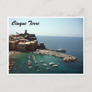 cinque terre vernazza haven briefkaart