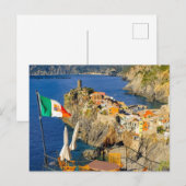 Cinque Terre Vernazza, Italië Feestdagenkaart (Voorkant / Achterkant)