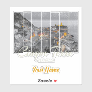 Cinque Terre Vernazza Italië  Souvenir Sticker