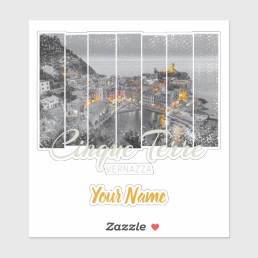 Cinque Terre Vernazza Italië Souvenir Sticker (Vel)