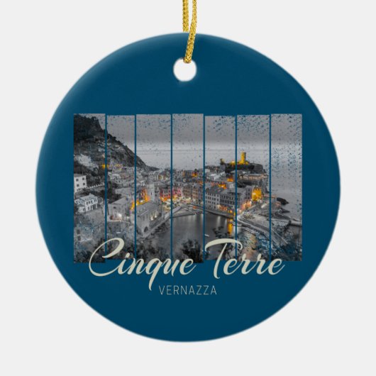 Cinque Terre Vernazza Italien  Souvenir Keramisch Ornament (Voorkant)