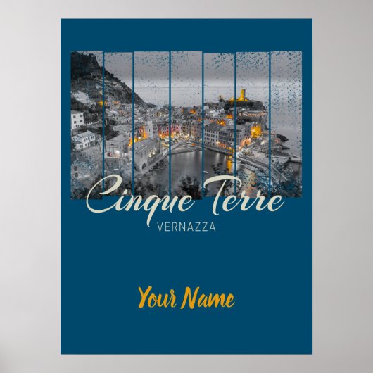 Cinque Terre Vernazza Italien Souvenir Poster (Voorkant)