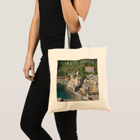 Cinque Terre Vernazza uitzicht canvas tas (Voorkant (product))