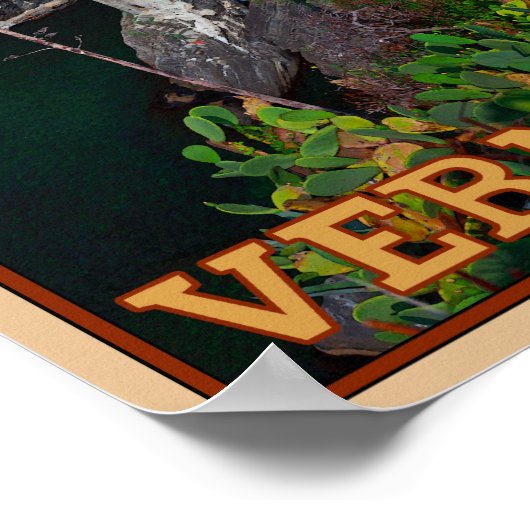 Cinque Terre - Vernazza van boven Poster (Hoek)