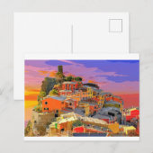 Cinque Terre Vernazza Village Italië Briefkaart (Voorkant / Achterkant)