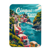 Cinque Terre Vintage Magneet (Verticaal)