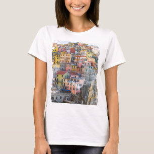 Cinque Terre Waterverf Art T-shirt