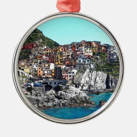 CinqueTerre20150901 Metalen Ornament (Voorkant)