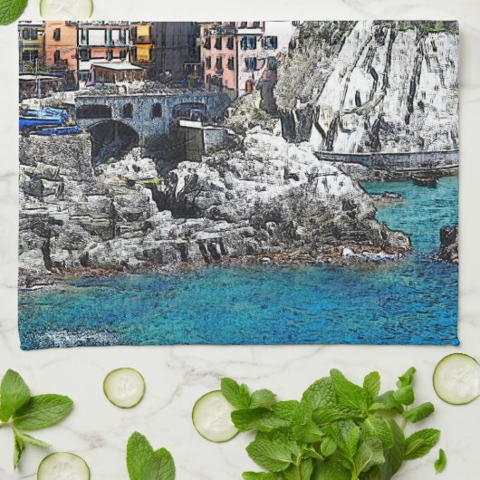 CinqueTerre20150901 Theedoek (Gevouwen)