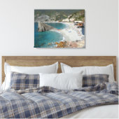Cinqueterre Monterosso uitzicht canvas print (Insitu (Slaapkamer))