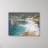 Cinqueterre Monterosso uitzicht canvas print (Voorkant)