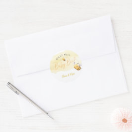 Cinsiyet Açıklaması Arı • Bebe Arı Ne Olacak Ronde Sticker