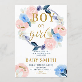 Cinsiyet Açıklaması Erkek veya Kız davetiyesi Kaart