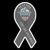 Cinta de luto valencia dana lint sticker